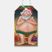 Funny Mr. & Mrs. Christmas Geschenktags Geschenkanhänger (Vorderseite)
