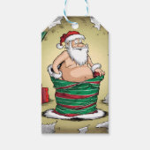 Funny Mr. & Mrs. Christmas Geschenktags Geschenkanhänger (Vorderseite)