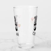 Funny Mr Mustache Name Glas (Links)