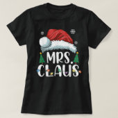 Funny Mrs Claus Santa Christmas Matching Couple P T-Shirt (Design vorne)