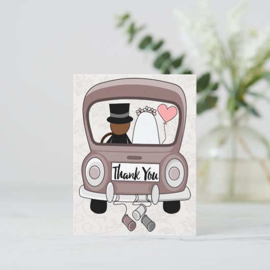 Funny Mrs & Mr. Postkarte (Stehend Vorderseite)