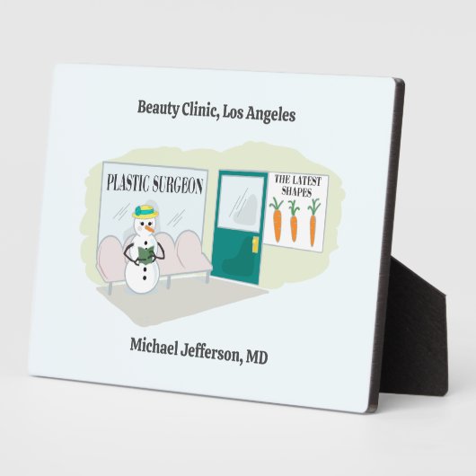 Funny Ms Frosty auf Cartoon eines plastischen Chir Fotoplatte (Seite)