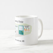 Funny Ms Frosty auf Cartoon eines plastischen Chir Kaffeetasse (VorderseiteRechts)