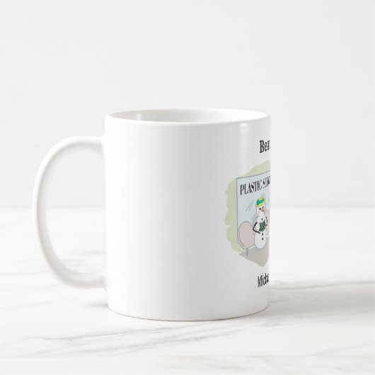 Funny Ms Frosty auf Cartoon eines plastischen Chir Kaffeetasse (Links)