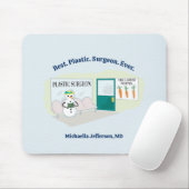 Funny Ms Frosty auf Cartoon eines plastischen Chir Mousepad (Mit Mouse)