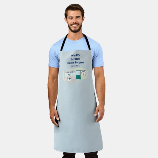 Funny Ms Frosty auf Cartoon eines plastischen Chir Schürze (Getragen)