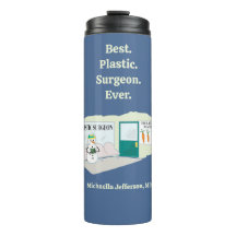 Funny Ms Frosty auf Cartoon eines plastischen Chir