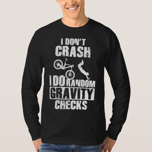 Funny MTB Crash - Gravity Karos Mountain Bike T-Shirt (Vorderseite)