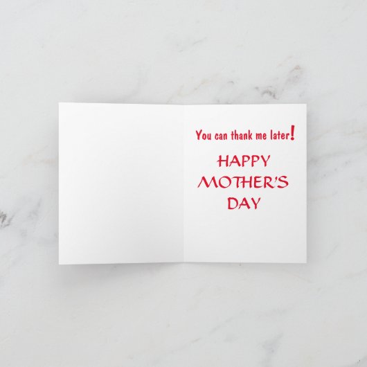 Funny MTHER Karte (Innenseite)