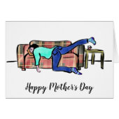 Funny Mthers Day Mama Asleep (Vorderseite (Horizontal))