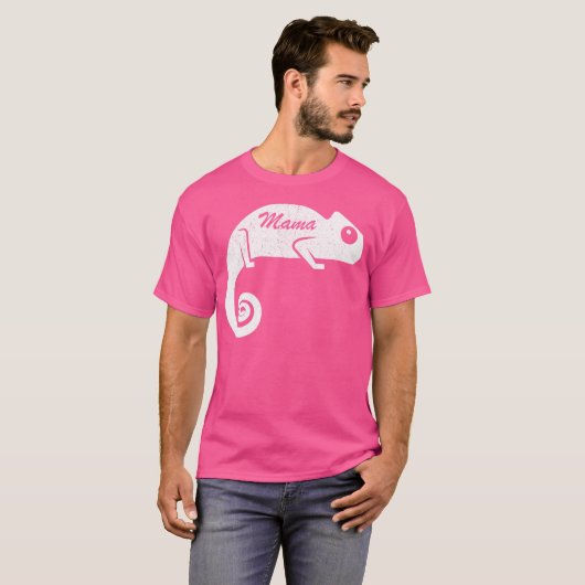 Funny Mthers Day Mama Chameleon s T-Shirt (Vorne ganz)