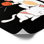 Funny Muay Thai Cats Thai Boxing Fighter Geschenk Poster (Ecke)