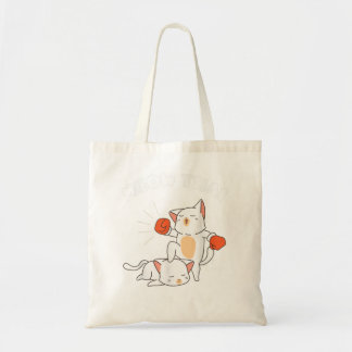 Funny Muay Thai Cats Thai Boxing Fighter Geschenk  Tragetasche
