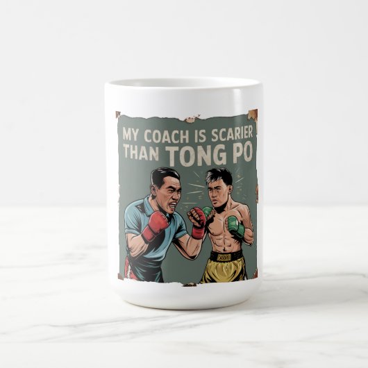 Funny Muay Thai Coach Klassische Tasse - Vintag (Mittel)