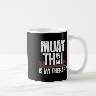 Funny Muay Thai Design für Männer Frauen Kinder Mu Kaffeetasse