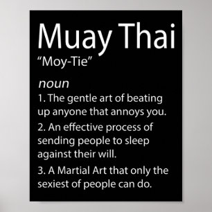 Funny Muay Thai und Thai Boxing - Muay Thai Defini Poster