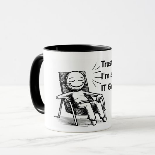 Funny muck für einen IT-Typ Tasse (Vorderseite Links)