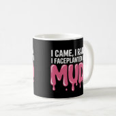 Funny Mud Running for Woman Kaffeetasse (VorderseiteRechts)