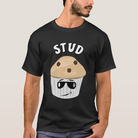 Funny Muffin Design T-Shirt (Vorderseite)