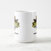 Funny Mug Bass Fish mit Cowboy Hat Kaffeetasse (Mittel)