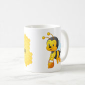 Funny Mug - Bee Happy! Kaffeetasse (VorderseiteRechts)