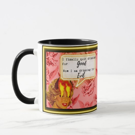 Funny Mug Coffee Best Friend Gift "Good/Evil" Tasse (Links)