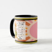 Funny Mug Coffee Best Friend Gift "Sunrise" Tasse (Vorderseite Links)