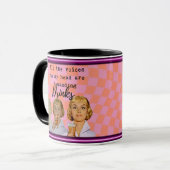 Funny Mug Coffee Best Friend Gift "Voices" Tasse (Vorderseite Links)