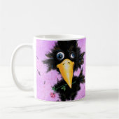 Funny Mug Crow mit Rose Kaffeetasse (Links)