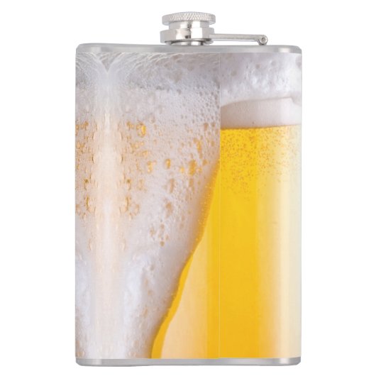 Funny Mug der optischen Illusion eines Bieres Flachmann (Rückseite)