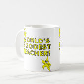Funny Mug, der weltbeste Lehrer Kaffeetasse (Vorderseite Links)