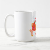 Funny Mug Fisch und Wurm - Liebe Kaffeetasse (Links)