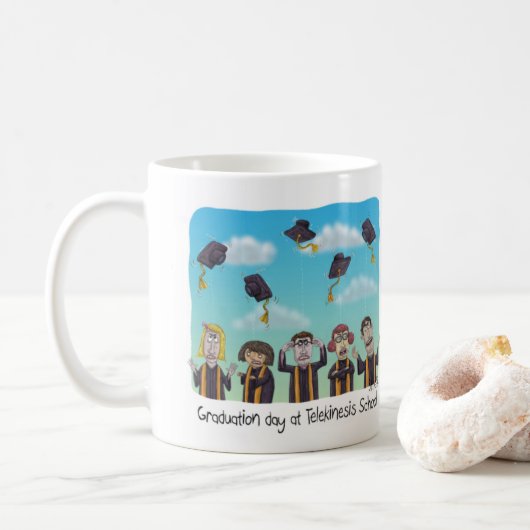 Funny Mug für Absolventen Kaffeetasse (Mit Donut)