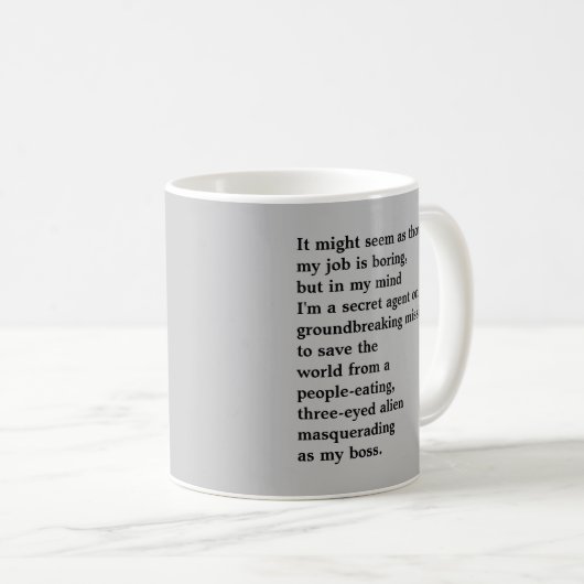 Funny Mug für das Amt Kaffeetasse (VorderseiteRechts)