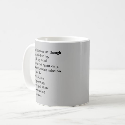 Funny Mug für das Amt Kaffeetasse (Vorderseite Links)