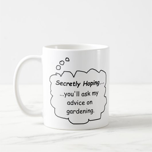 Funny Mug für Gärtner Kaffeetasse (Links)