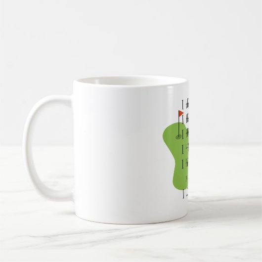 Funny Mug für Golfliebhaber Kaffeetasse (Links)