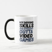 Funny Mug für Racing Games Gamer und Geek Verwandlungstasse (Links)