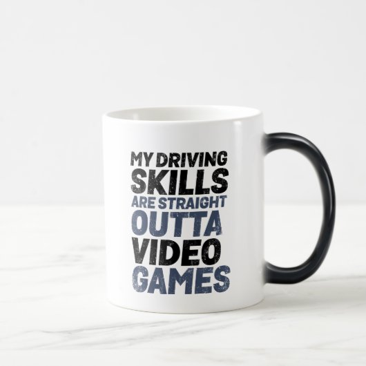 Funny Mug für Racing Games Gamer und Geek Verwandlungstasse (Rechts)