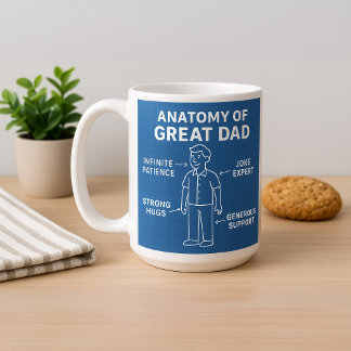 Funny Mug für Vater - Bestes Vatertag Geschenk Ide Kaffeetasse