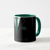 Funny Mug Geschenk Individuelle Name Business Blac Tasse (VorderseiteRechts)