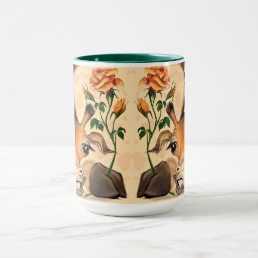 Funny Mug Geschenk Romantische Giraffe - Gentleman Tasse (Zentrum)