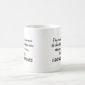 Funny Mug, ich mache Crunches Kaffeetasse (Mittel)