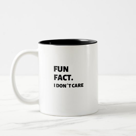 Funny Mug ist mir egal Zweifarbige Tasse (Links)