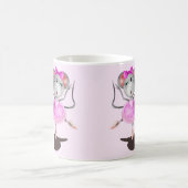Funny Mug mit Ballerina Mouse Happy Ballet Dancer Kaffeetasse (Mittel)