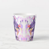 Funny Mug mit Happy Lila Mouse Eat Ice Creme Milchtasse (Vorderseite)