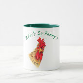 Funny Mug mit überraschendem Rooster - Benutzerdef Tasse (Zentrum)
