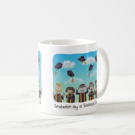 Funny Mug oder Graduates - Telekinesis School. Kaffeetasse (VorderseiteRechts)