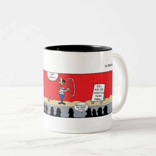 Funny Mug - The Shrew - Shakespeare Zweifarbige Tasse (VorderseiteRechts)