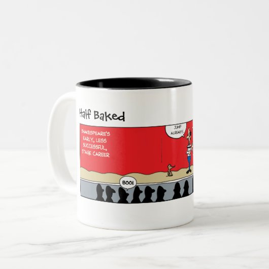 Funny Mug - The Shrew - Shakespeare Zweifarbige Tasse (Vorderseite Links)